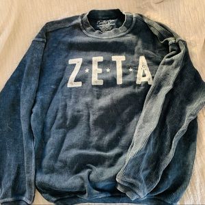 Zeta corded crewneck